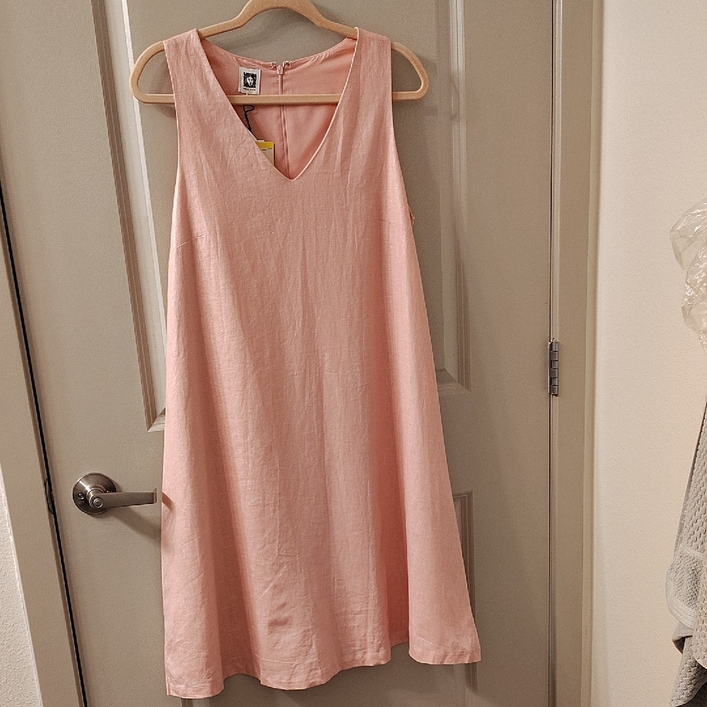 Anne Klein Blush Pink Sleeveless Sheath Dress